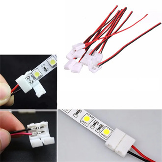 1/10Pcs PCB Cable 2 Pin LED Strip Connectors 3528/5050 8mm / 10mm Width PCB Ribbon Adapter Wholesale