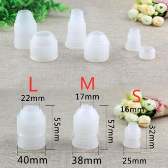 1/10Pcs Plastic Decoreren Mond Converter Adapter Zoetwaren Pastry Tips Connector Nozzle Sets Cake Bakken Tools Accessoires 1stk S