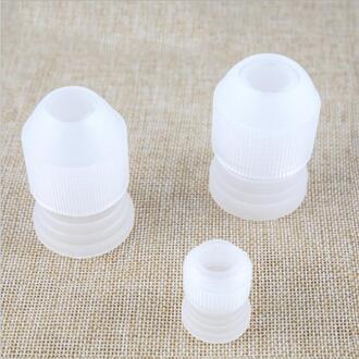 1/10Pcs Plastic Decoreren Mond Converter Adapter Zoetwaren Pastry Tips Connector Nozzle Sets Cake Bakken Tools Accessoires 3stk zoals getoond