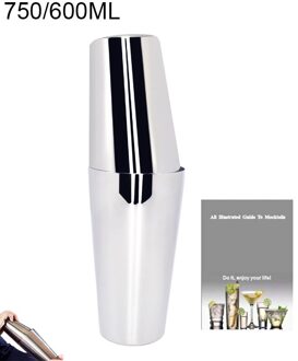 1-11 Pcs Boston Bartending Kit Black Rose Goud Cocktail Shaker Bar Shaker Mixer Jigger Cocktailshaker Wijn Stop Met stand 750 600ML zilver