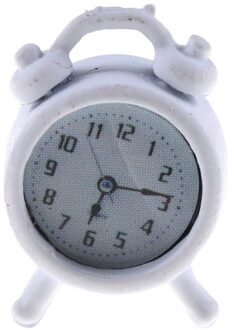 1/12 Dollhouse Miniature Woonkamer Een Metalen Wekker WT