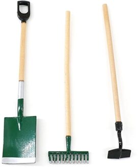 1/12 Schaal Mini Schop Hark Tuingereedschap Model Poppenhuis Miniatuur Accessoires W0YD