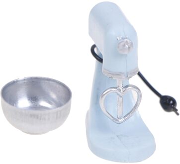 1:12 Schaal Poppenhuis Moderne Elektrische Voedsel Mixer Model Keuken Meubels Pretend Play Leven Scène Decoratie Speelgoed licht blauw