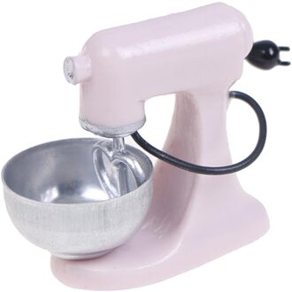 1:12 Schaal Poppenhuis Moderne Elektrische Voedsel Mixer Model Keuken Meubels Pretend Play Leven Scène Decoratie Speelgoed licht roze