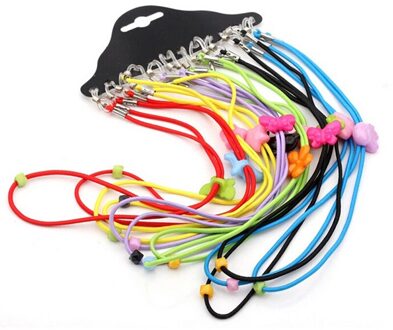 1/12 Stks/partij Bril String Zwart Nylon Koord Lenzenvloeistof Houder Zonnebril Eyewear Bril Neck String Strap 1stk willekeurig