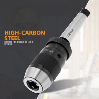 1-16Mm Capaciteit 45 # Staal Zelf Draai Keyless Draaibank Boorkop W/MT3-B18 Drijfstang Taper arbor Chuck Deel Boren Chuck