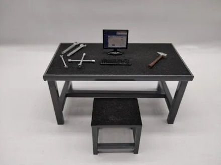 1/18 model car repair workshop props scene garage repair tool set