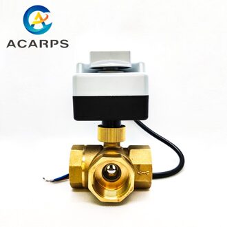 1/2 "3/4" 1 "Manual-Automatische Geïntegreerde Elektrische Kogelkraan Drieweg Drie-Draad Twee-Controle 220VAC