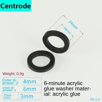 1 / 2 / 3 / 4 / 6 punt 1 / 1.2 / 1.5 / 2 inch nitril rubber pakking afdichting wasmachine gezamenlijke vlakke ring 20 stuks zwart