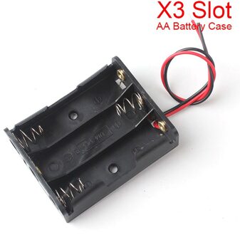 1 2 3 4 8 Slots Aa Batterij Case Box Aa LR6 HR6 Batterij Houder Storage Case Met lood Draad Bateria Bescherming Container X3 Slot