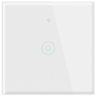 1/2/3/4 Gang Tuya Wifi Smart Switch 433Mhz Touch Schakelaar App Afstandsbediening Home Wandlamp switch Werken Met Alexa Google Thuis wit 1gang