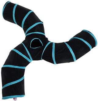 1/2/3/4 Gaten Inklapbare Kat Tunnel Buis Kitty Tunnel Verveeld S-Type Kat Tent Indoor Interactieve fun Speelgoed Puppy Kitty Training Speelgoed 03