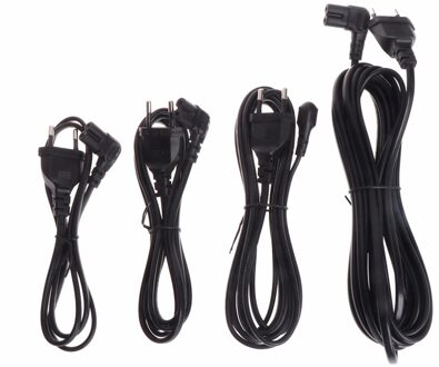1/2/3/5 M 2 Pin Euro Plug Naar Haakse Turn Linker Figuur 8 C7 plug Power Kabel 2m