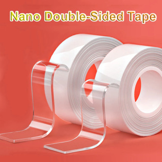 1/2/3/5M Reusable Nano Tape Washable Double-sided Adhesive Tape Kitchen Home Furniture Decor Waterproof No Traces Tape
