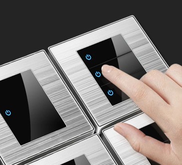 1 2 3 Gang 1 2 Way Household Switch Socket Type 86 Wall Led Brushed Stainless Steel Mirror Reset Switches 86*86mm