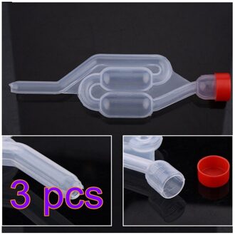 1/2/3 Pcs Homebrew Wijn Gisting Air Lock Plastic Bubble Tule One-Way Uitlaat Water Seal herbruikbare Bier Tool Luchtsluis 3stk