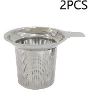 1/2/3Pcs Herbruikbare Thee Zetgroep Theezeefje Theepot 304 Rvs Loose Tea Leaf Spice Filter keuken Accessoires 2stk