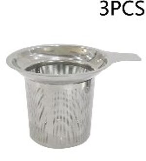 1/2/3Pcs Herbruikbare Thee Zetgroep Theezeefje Theepot 304 Rvs Loose Tea Leaf Spice Filter keuken Accessoires 3stk