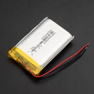 1/2/4 Hoge Capaciteit 103450 3.7 V Lithium Polymeer Batterij 2000 Mah Li-Po Li-Polymer MP5 gps Bluetooth Speaker Cellen Solar Lamp 1 stuk
