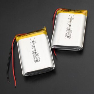 1/2/4 Hoge Capaciteit 103450 3.7 V Lithium Polymeer Batterij 2000 Mah Li-Po Li-Polymer MP5 gps Bluetooth Speaker Cellen Solar Lamp 2 stukken