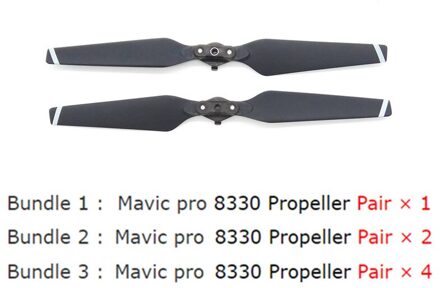 1/2/4 Paar 8330 Propellers Voor Dji Mavic Pro Drone Quick Release Vouwen Blade Onderdelen zilver een paar