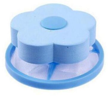 1/2/4 Stks/set Wasmachine Wasserij Filter Bag Drijvende Lint Haar Catcher Mesh Pouch blauw 2stk