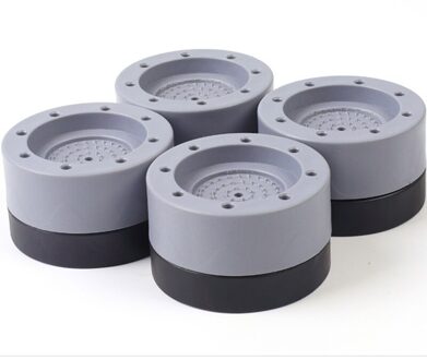 1/2/4 Stuks Anti-Vibratie Geluidsreducerende Mat Wasmachine Pvc Mat Anti-Slip verhogen Pad Koelkast Pad Tafel En Stoel Mat 4stk AB