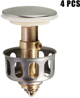 1/2/4 Stuks Universele Wastafel Bounce Afvoer Filter Sink Drain Cover Voor Keuken Badkamer MJJ88 4stk