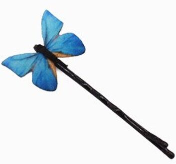 1/2/4Pcs Hair Clip Retro Blauwe Vlinder Haar Clip Haar Accessoires Meisje Vrouwelijke Haarspeld Karakter Clip haar Clip Styling Tools 1stk