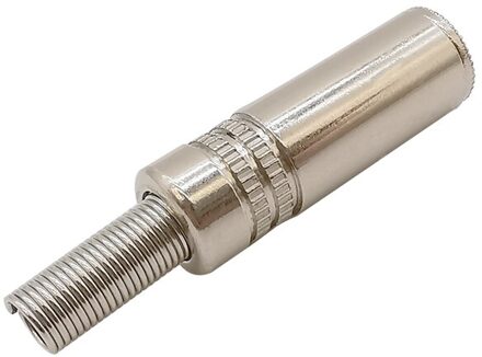 1/2/4Pcs Jack 3.5Mm 3 Pole Stereo Vrouwelijke Audio Connector Metalen Socket Solder Kabel Draad adapter Met Spring 1/8 Inch Oortelefoon 1stk