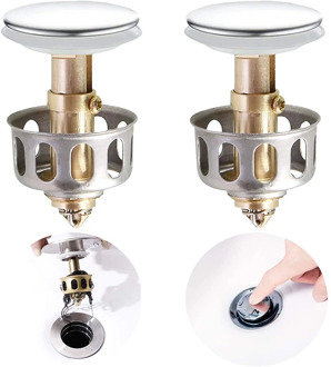 1/2/4pcs Universal Wash Basin Bounce Drain Filter Sink Drain Vanity Stopper Bathroom Accessories Plug Trap Hair Catcher Faucet