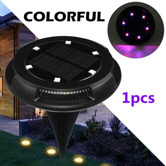1/2/4X Solar Grond Lichten 10 Grond Lichten Led Tuin Solar Gazon Lamp IP65 Waterdicht Landschap lamp Decking Begraven Licht 1stk kleurrijk licht