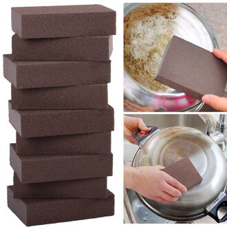 1/2/5/10/20Pcs Carborundum Spons Borstel Keuken Wassen Tool Roest Verwijderen Cleaner food Grade Spons Voor Wassen Gerechten 10stk
