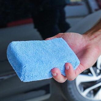 1/2/5 Pcs Wasstraat Spons Blok Wax Spons Blok Car Cleaning Microfiber Badstof Doos gepolijst Cleaning Blok 2stk