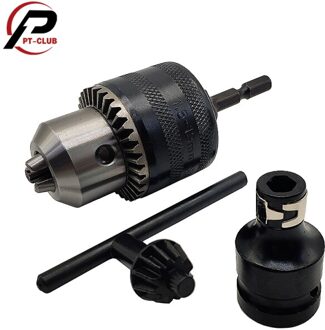 1/2 ”boorkop met 1/4” snel verwisselbare zeskantschacht Verander slagschroevendraaier en sleutel in boormachine