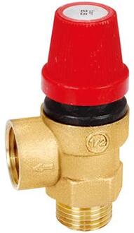 1/2 "DN15 6 bar messing overdrukventiel boiler gas veiligheidsklep