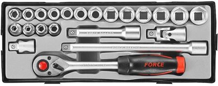 1/2" Doppenset 6 Kant 22 delig T4226