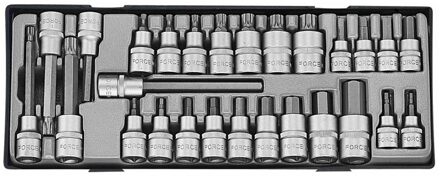 1/2" Doppenset Inbus - Spline 27 delig T4281