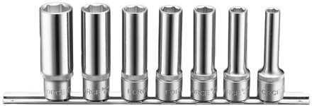 1/2" Doppenset lang 12-kant 7 delig 407119