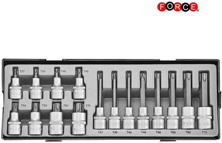 1/2" Doppenset Torx 16 delig T4165
