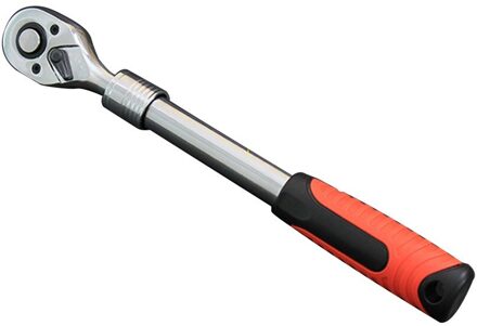 1/2 Inch Twee-weg Intrekbare Snel Ratelsleutel Lange Mouw Grote Vliegende Wrench 72 Tand Telescopische Handvat Afterburner Tool