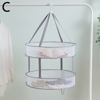 1/2 Laag Vouwen Droogrek Opknoping Wasserij Mesh Manden Winddicht Netten Manden Voor Truien Ondergoed Wassen Levert