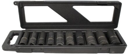 1/2'' Lange en extra dunne krachtdoppen set 10-delig WT8664