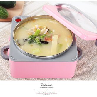 1/2 Layer Compact Size Lunchbox Thermische Voor Voedsel Bento Box Rvs Lunchbox Water Injectie Warmte Behoud Lunchbox