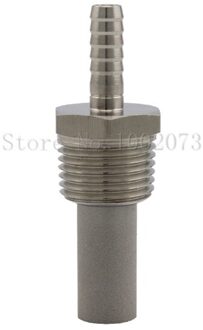 1/2 "Npt Rvs Beluchting Diffusie Stone 1/4" Barb Bier Brouwen Koolzuur Steen Wijn Maken 2 Micron