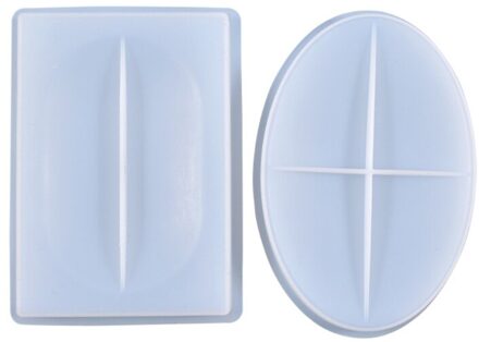 1/2 Pcs Crystal Epoxyhars Mal Zeepkist Tray Casting Siliconen Mal Diy Ambachten Decoratie Sieraden Maken Tool zwart