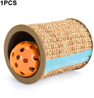 1/2 Pcs Sisal Scratcher Met Bel Voor Kat Klauw & Roll Kras Speelgoed Met Geluid 10.3*8Cm Kitten-Vriendelijke Speelgoed Voor Huisdieren Knuffel 1stk