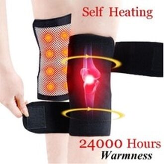 1/2 Pcs Sport Kniebrace Ondersteuning Kneepad Protector Self Verwarming Riem Magnetische Beschermende Knie Massage Therapie voor Artritis 1paar