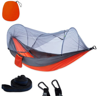 1-2 Portable Person Camping Outdoor Hammock with Mosquito Net Swing Sleeping Lightweight Travel Bed for Hiking