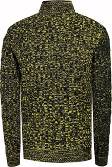 1/2 Rits Chunky Trui met Hoge Hals - maat 2XL Donkergrijs